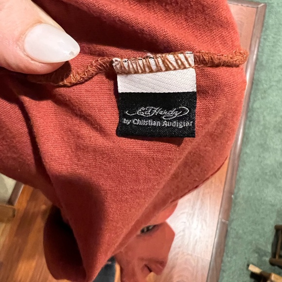 Ed Hardy Rhinestone Tiger Eagle T-Shirt Men’s Size XXL. - Picture 6 of 8